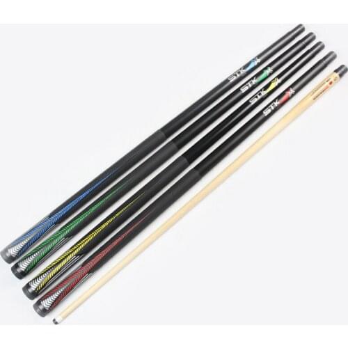 Xmlivet 3colors optional Billiards Pool Cue Stick with 11.5mm leather tip 1/2 Jointed Maple Shaft Nine-ball Ball Arm cues China