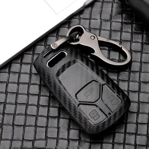 Fashion Scrub ABS Full Cover Car Key Case For Audi A1 A3 A4 A5 A6 A7 A8 B9 Quattro Q3 Q5 Q7 TT TTS 8S 2009-2017 Car Accessories