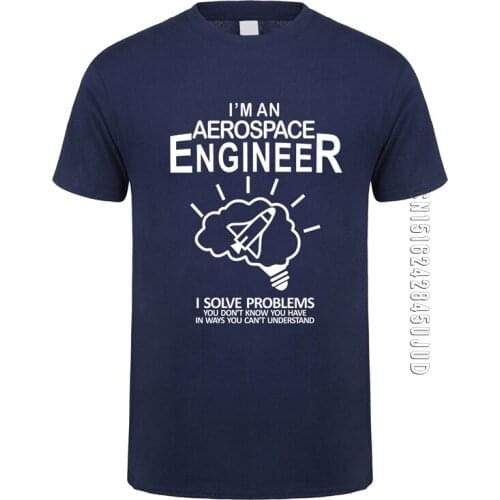 New Aerospace Engineer T Shirt Men Cotton O Neck Space Engineer High Street Camiseta Basic Tops Cool Man T-shirt