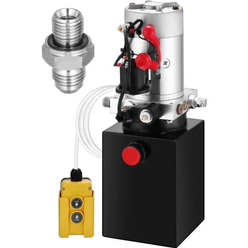 Hydraulic Power Unit Single Acting Hydraulic Pump 4 Quart Dump Truck Hydraulic Pump 12V DC Hydraulic Pump Dump Trailer 3200PSI