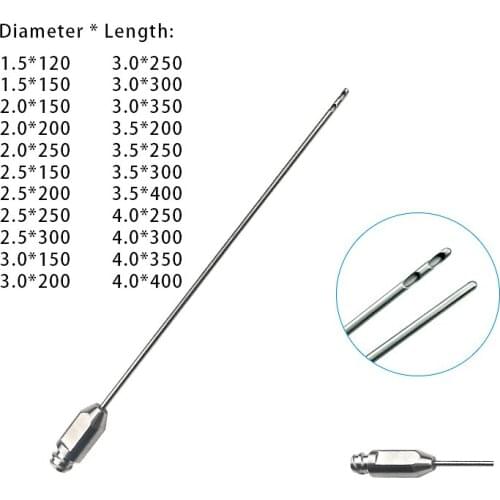 Liposuction Cannula Micro Cannula Two Hole Transfer Needle for Face Autoclavable Liposuction Instrument