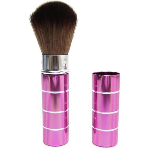 Creative Aluminum Tube Retractable Blush Brush Metal Shell Makeup Brush Loose Powder Brush Soft Skin-friendly Makeup Tool