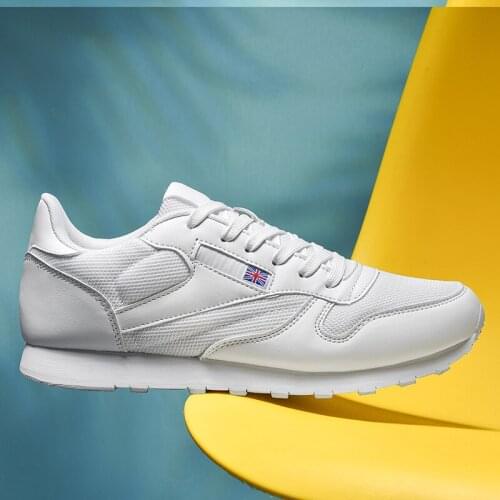 Mens Summer Lightweight Breathable Couple Sneakers Mens Womens Casual Shoes Solid White Black Size 36-45 Zapatos De Hombre