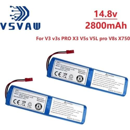 Original For Ecovacs DF45 DF43 ILife V3 v3s PRO X3 V50 V55 V8s X750 14.8V 2800mAh Rechargeable Battery Robotic Cleaner Parts