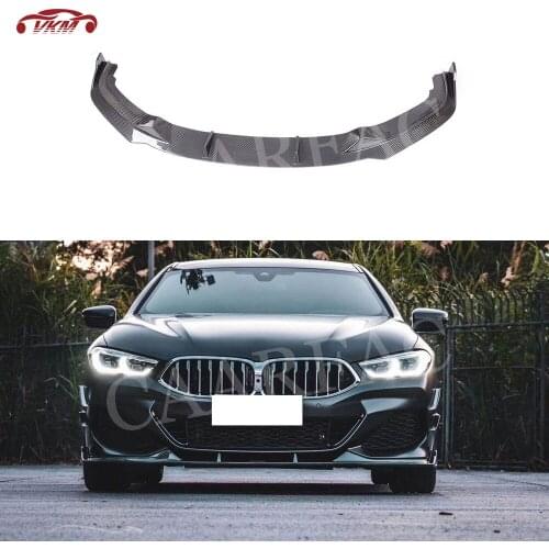 8 Series Dry Carbon Fiber Front Lip Spoiler Splitter For BMW 840i G14 G15 G16 2019 2020 Car Head Bumper Shovel Protector