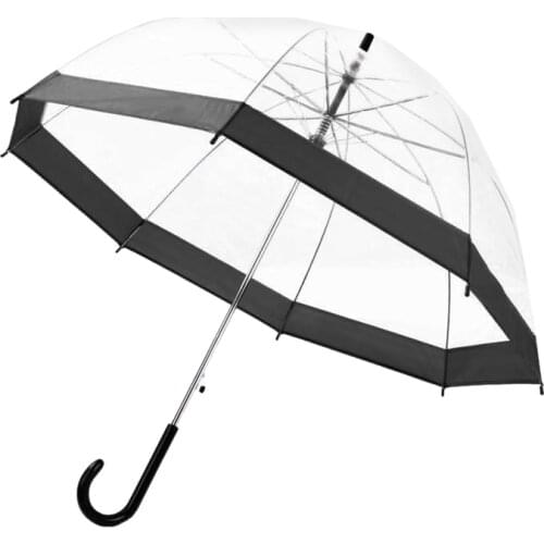 Transparent Long-handle Rain Umbrella Ultra Light Women Kids Female Umbrellas