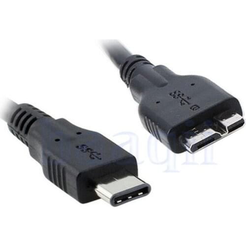 USB 3.1 Type C Connector to Micro B 10pin Data Cable For Macbook Laptop 1m