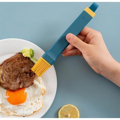 Silicone BBQ Brush Silicone Pastry Brush Baking BBQ Basting Brush Kitchen Accessories Baking Oil Brush Handle Kitchen Tools