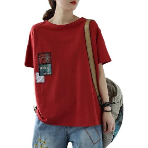 Топ woman tshirts Solid Color Women t shirt Retro Short Sleeves O Neck Summer Slim Top T-Shirt t shirt women ropa de mujer