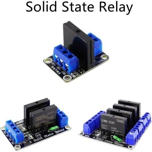 Solid State 1/2/4 Channel 5V DC Relay Module Solid State Low Level G3MB-202P Relay SSR AVR DSP For Diy Kit