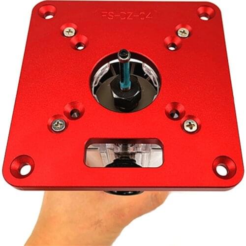 Universal RT0700C Aluminium Router Table Insert Plate Woodworking Benches Wood Router Trimmer Models Engraving Machine