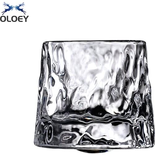 Thickened Rotating Crystal Glass Wine Glass Ins Wind Nordic Whisky Cup Creative Personality Foreign Wine Tumbler Cup