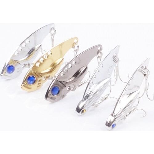 5Pcs/Lot Vibration Fishing Lure 5cm/10g Lipless Crankbaits Whole Swimming Hard Artificial VIB Bait Bass Pesca Fishing Tackle