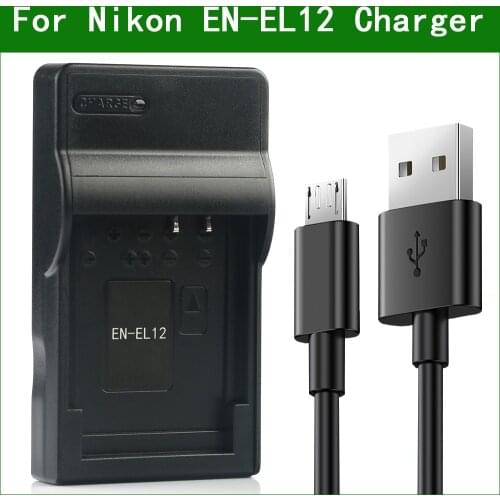 EN-EL12 ENEL12 MH-65 Digital Camera Battery Charger For Nikon COOLPIX S70 S800c S8100 S8100s S8200 S9050 S9100 S9200
