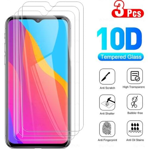 3Pcs Full Cover Protective Glass For Itel Vision 1 Plus Tempered Glass For Vision1+ 1Plus 2020 6.50" Phone Screen Protector Film