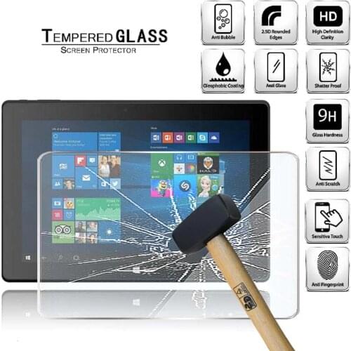 Tablet Tempered Glass Screen Protector Cover for Linx 10V64 10 Inch Tablet HD Eye Protection Anti-Fingerprint Tempered Film