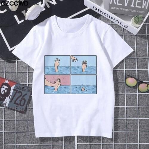 2020 New Summer Vogue Casual Letter Kind Bee Print T-shirt Women Short Sleeve O-Neck Tops Tees T Shirt Cozy Simple Style T Shirt