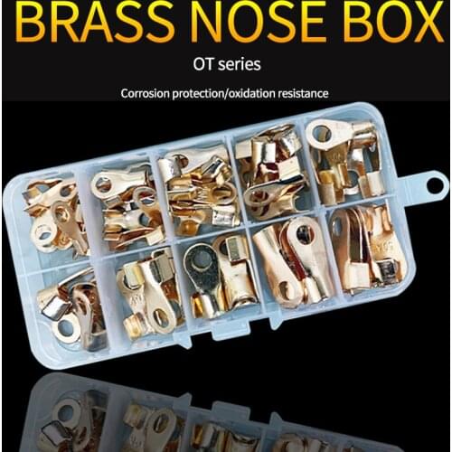 1box/Set 1.5-10mm Terminal block connector Crimping and line deduction sets of copper electrical maintenance kit Inside