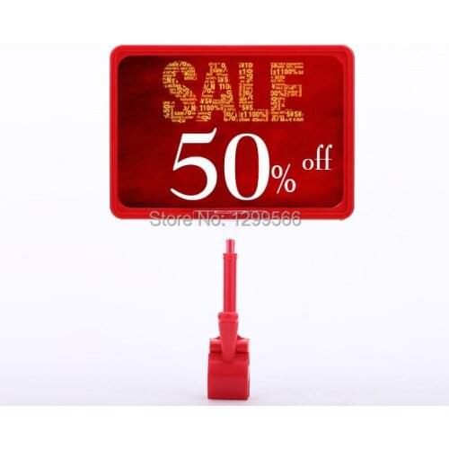 10 Sets Thumb clip pop advertising poster display stand holder rack A5 frame price tag sign Promotions card free shipping