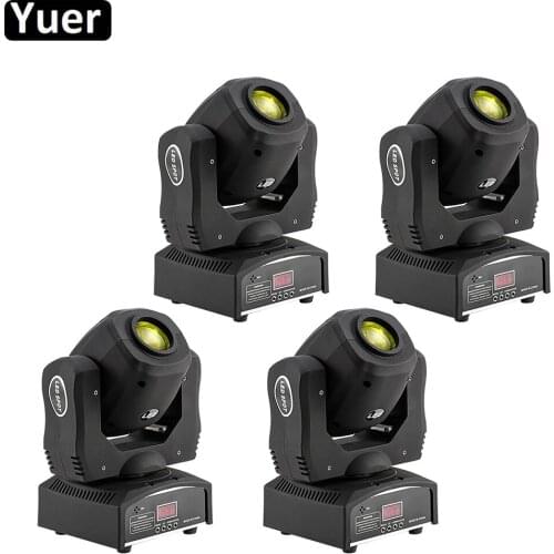4Pcs/Lot Hot Sale Mini Spot 60W LED Moving Head Light With Gobos Plate&Color Plate High Brightness Music Mini Led stage Light