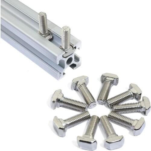 50/30 PCs European standard M5 Carbon steel T type Nuts Fastener Aluminum Connector For Aluminum Profile 2020 head bolts Screws