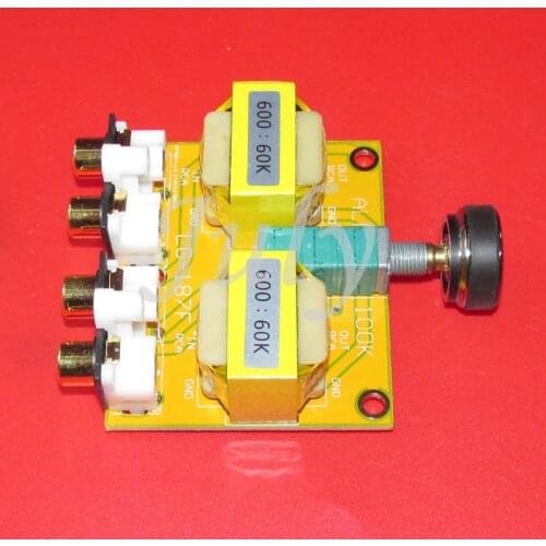 600 ohms: 60K audio transformer passive front-end board with 10 times magnification, equipped with six volume potentiometers