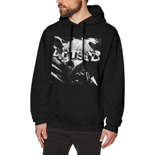 Agust D Hoodie Agust D Hoodies Men Streetwear Pullover Hoodie Nice Winter Purple Long Cotton Oversized Hoodies