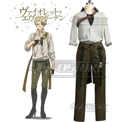 Anime Violet Evergarden Benedict Blue Cosplay Costume Handsome uniform Christmas Halloween Free shipping CG310