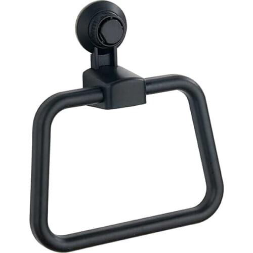 Towel Holder Ring Strong Suction Cup Wall Mounted Washcloth Hanger for Bathroom RERI889
