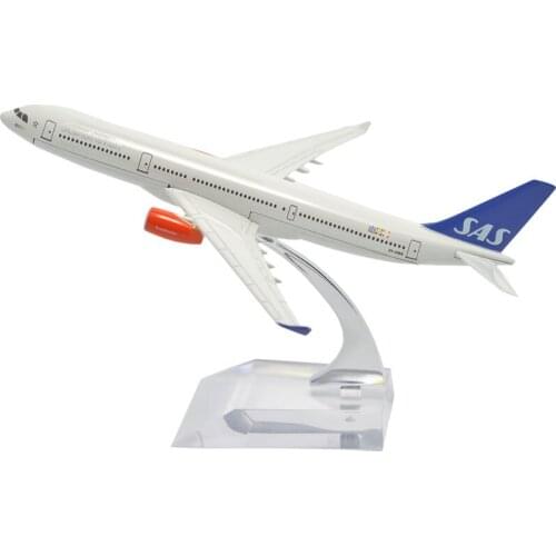 TANG DYNASTY(TM) 1:400 16cm Air Bus A330 Scandinavian Airlines SAS Metal Airplane Model Plane Toy Plane Model
