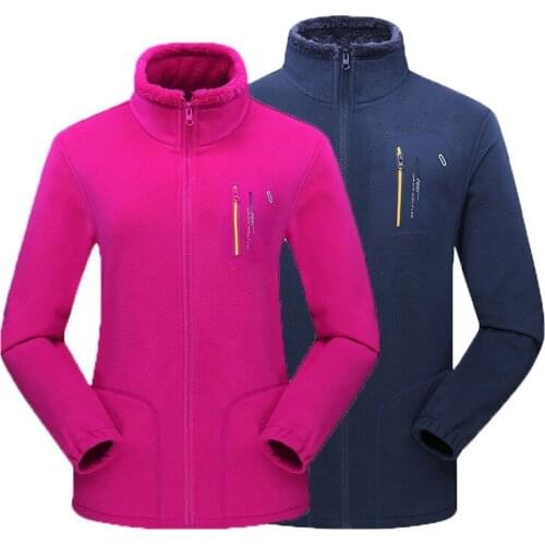 Fleece Jackets Autumn Winter Men Women Thick Warm Hiking coat Outdoor Camping Climbing Fishing Trekking sports Windbreaker Liner
