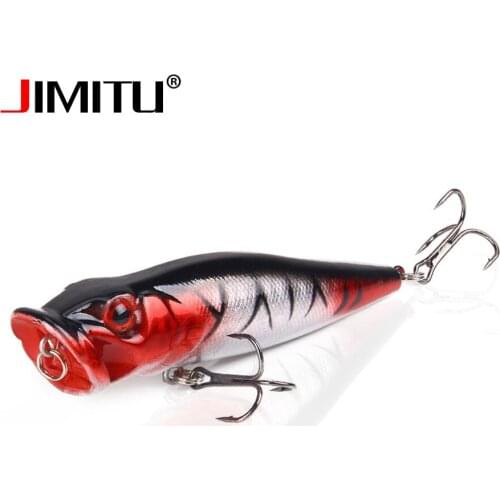 JIMITU Fishing popper lure 9cm 12.5g Artificial whopper plopper pesca mar fish bait topwater lures fly tying materials Tackle