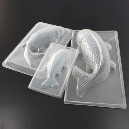 Carp Cyprinoid Fish 3D Cake Chocolate Mould Jelly Sugarcraft Mold Tool Baking Tools