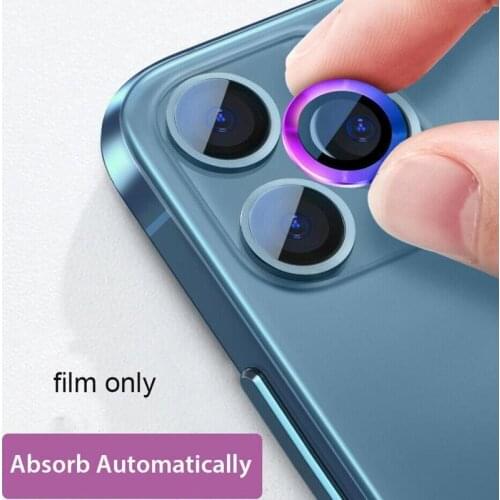 Lens Ring Tempered Glass Film For iPhone 12 Series Metal Camera Protector Glass Lens Protective Film For iPhone mini 12 Pro Max