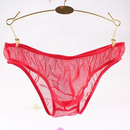 Men Sexy Seamless Underwear Mens Ultra-thin Breathable Mesh briefs Panties See Through Lingerie Low Waist Soft Underwear