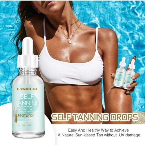 Natural Tanning Oil Tanning Lotion Sun-free 30ml Long Lasting No Trace No UV Damage Body Self Tanner Skin Care Body Beauty TSLM1