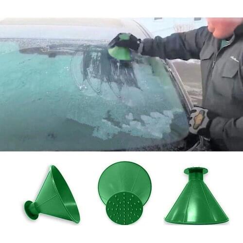 Snow shovels Car Magic Window Windshield Car Ice Scraper Shaped Funnel Snow Remover Deicer Cone Deicing Tool DROP SHIPPING