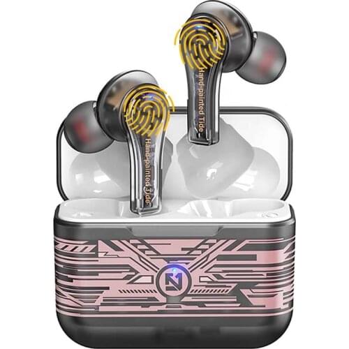 Transparent TWS Wireless Earphones Graffiti Bluetooth Headphones Sport Earbuds Touch Control Headset Gamer for Xiaomi Huawei