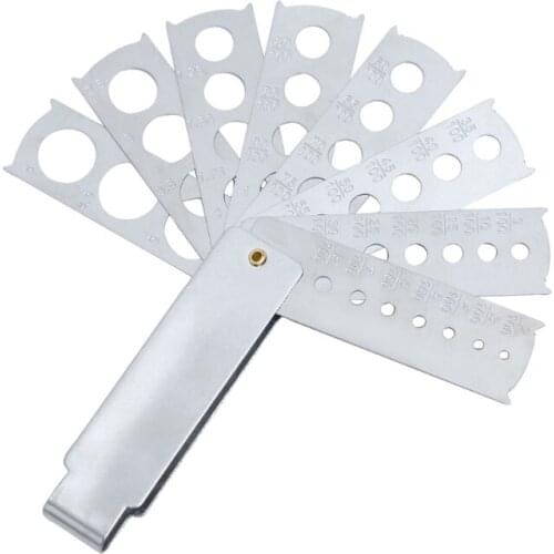 Fan Gemstone Gauge Diamond Measuring Carat Millimeters Gemologist Bead Tools