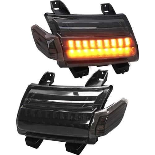 IP67 Yellow Turning Signal Accessories for Jeep JL 2018+ LED Daytime Running Light Sequential Fender Flare Light for off road