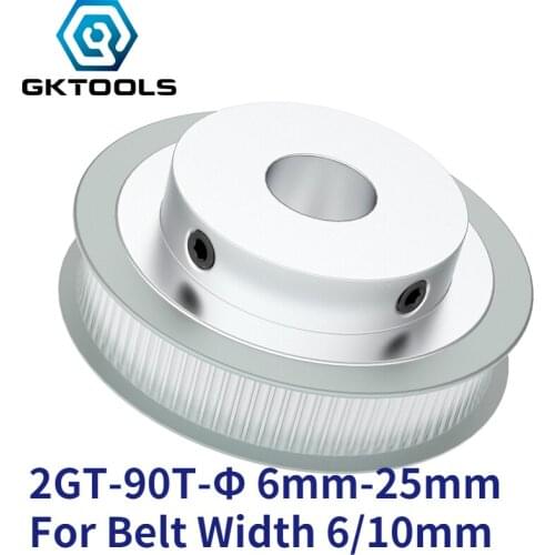 Madifier 90 Teeth 2GT Timing Pulley Bore 6/6.35/8/10/12/14/15/16/17/19/20/22/25mm GT2 Synchronous belt width 6/10mm 90Teeth 90T