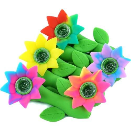 1PCS Glass Bowl mouthpiece smoking pipes for Rocket propelled pipe for Silicone smoking pipes for man or women