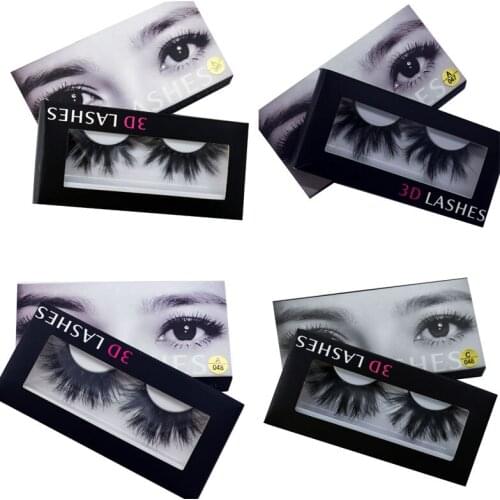 100% Mink Eyelashes False Eyelashes Crisscross Natural Fake lashes Length 25mm Makeup 3D Mink Lashes Extension Eyelash Beauty