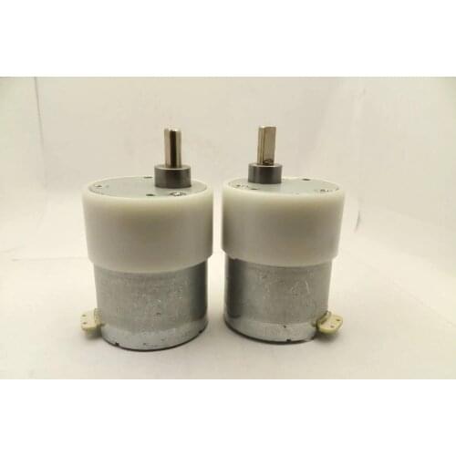 2PCS 35ZYL002 9V 110RPM High Precision Low Noise DC 530 Motor With Plastic Gear wiht a Flat Shaft