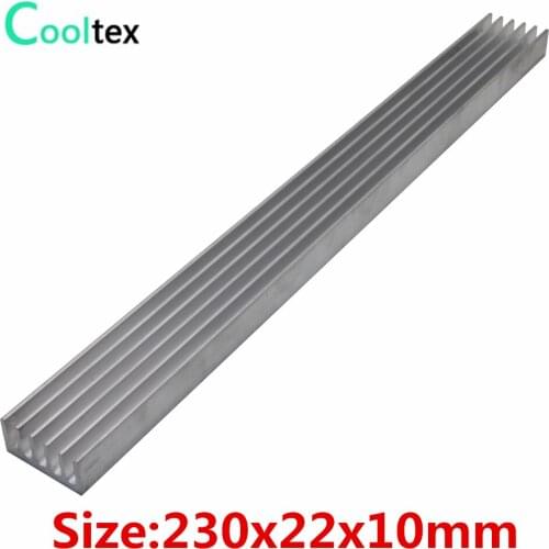 50pcs 230x22x10mm Aluminum HeatSink radiator for Chip RAM LED IC Electronics cooler cooling