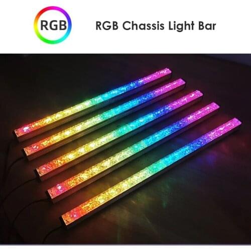 PC Case LED Light Bar PC Chassis Decorative Lamp Office Diamond ARGB Addressable RGB Caring Computer Supplies