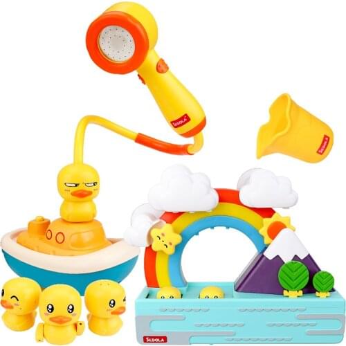Baby Bath Toys Spray Water Game Electric Duck Elephant Water Toys Spray Toys for Kids Outside Pool Bathtub Toys Sprinkler Gift