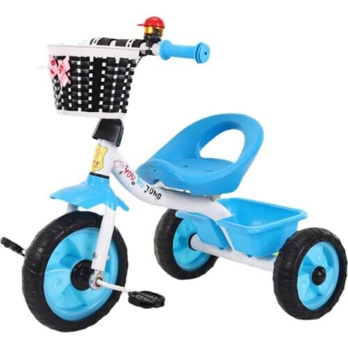 Portable Ride on Toys Car Childrens Tricycle for Kids Bicycle Bike Three Wheels Stroller Child Tricycle Baby Trolley Cart Trike