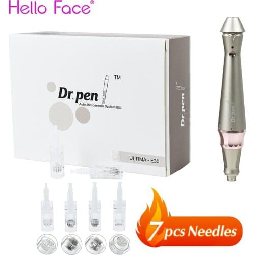 Dr. Pen Ultima E30 With 7 pcs Needles Professional Derma Pen Wireless Model dr pen Electric Mircroneedling Pen Tatoo Machine