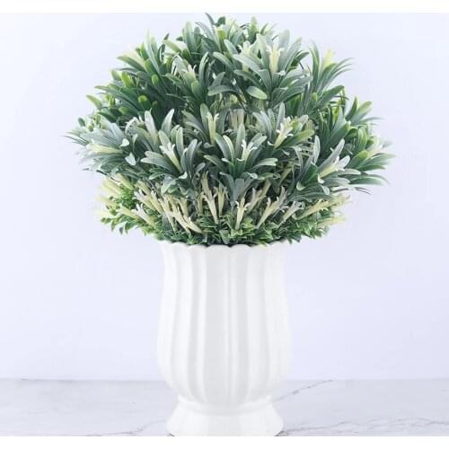 Artificial Plants 35 CM Mini Artificial Flowers Plastic Small Plants Water Plants Fake Leaves Green Decoration Home Garden Offic